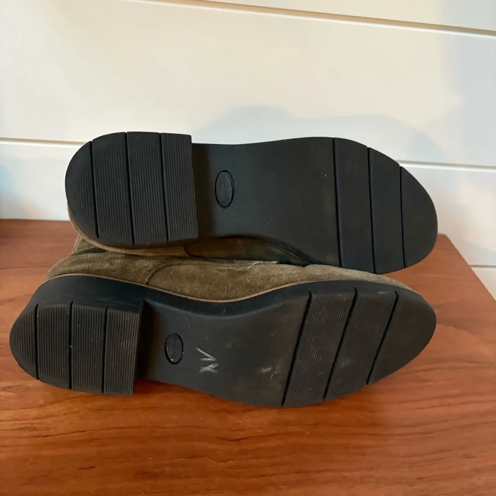 DR. SCHOLL's Women’s Guild Combat Boots Olive Green Suede 9M NWOT Whimsy Goth - Picture 9 of 10